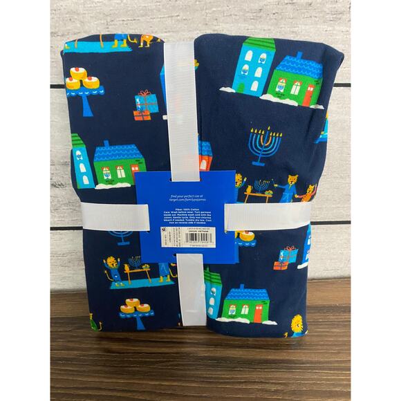 NWT Mens Target Hanukkah Blue Lions Print Matching Pajama Set - XXL - Picture 3 of 3